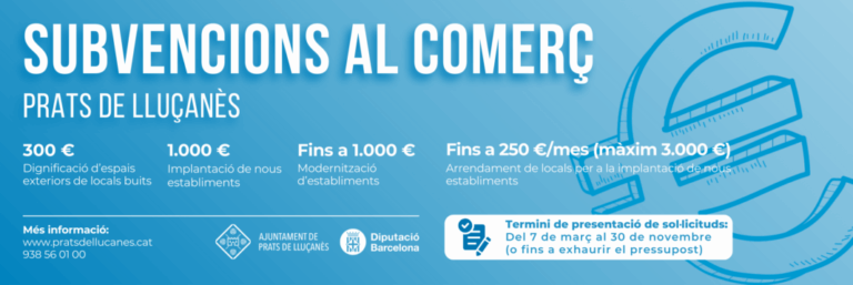 L’Ajuntament de Prats destinarà 26.000 euros al comerç local