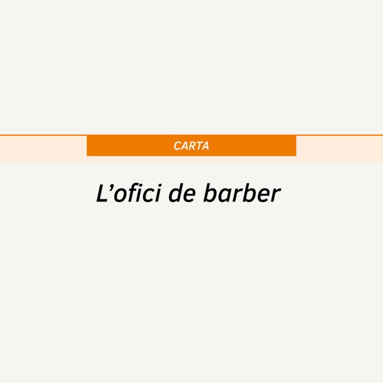 L’ofici de barber